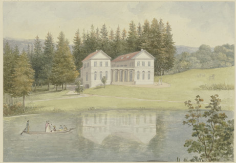 Lake in Wilhelmstal near Eisenach, 1805. Creator: Georg Melchior Kraus.