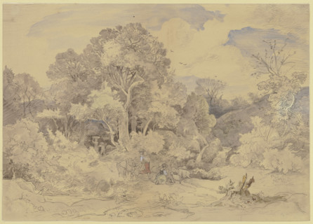 Salesius Hill near Teplitz in Bohemia, 1841. Creator: Ludwig Richter.