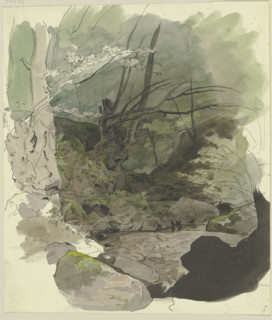 Forest stream, 19th century. Creator: Jakob Becker.