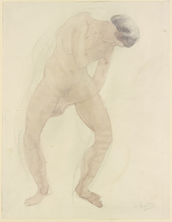 Standing female nude, c1860-1900. Creator: Auguste Rodin.