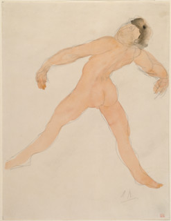 Woman Dancing with Her Head Thrown Back, rear view, c1890-1917. Creator: Auguste Rodin.