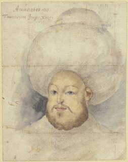Sultan Murad III, 16th century. Creator: Melchior Lorck.