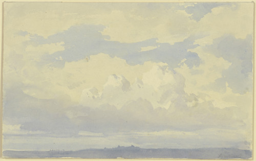 Studies of clouds, 19th century. Creator: Karl Peter Burnitz.