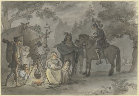 Composition for "Götz von Berlichingen" (Act 5, Scene 6), mid-19th century. Creator: Karl Sandhaas.