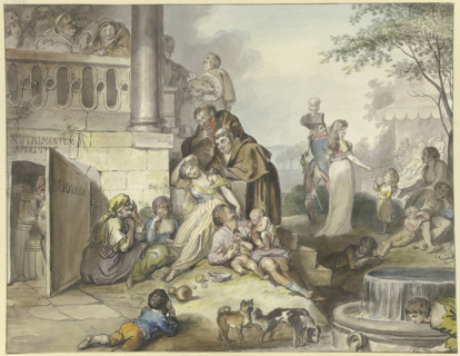 Dolce far niente in Naples, 1797. Creator: Johann Heinrich Ramberg.