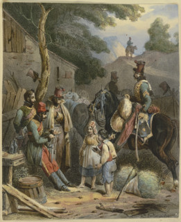 The bivouac, 1828. Creator: Hippolyte Bellangé.