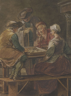 Chequerboard player. Creator: Willem Joseph Laquy.