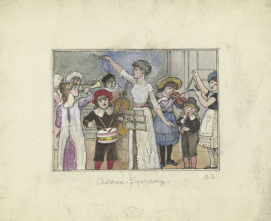 Children-Symphony,  mid-late 19th century. Creator: Otto Scholderer.