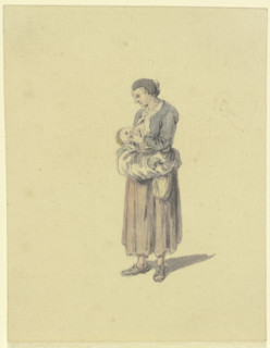 Breast-feeding woman. Creator: Johann Ludwig Aberli.