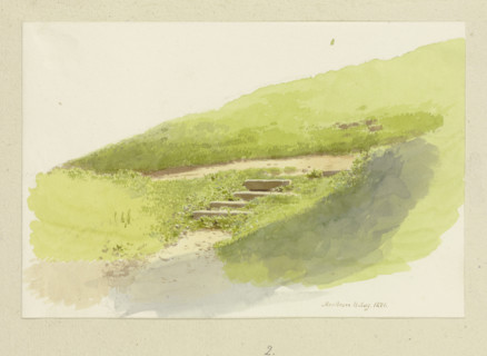Stone steps on a path near Maulbronn, 1871. Creator: Carl Theodor Reiffenstein.