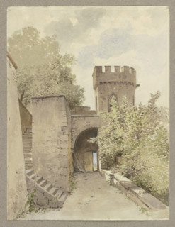 Ortenberg castle, 1847. Creator: Carl Theodor Reiffenstein.