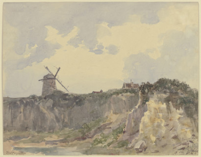 Coastal landscape of Bonne Nuit Bay, 1881. Creator: Ernst Morgenstern.