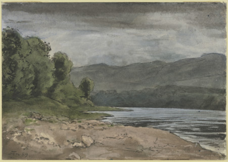 Landscape with storm clouds, 1889. Creator: Hans Thoma.