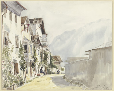 Street in Mühlbach, 1893. Creator: Ernst Morgenstern.