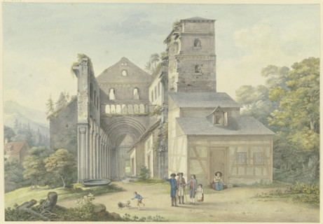 Monastery ruins in Paulinzella, c1800-1806. Creator: Georg Melchior Kraus.