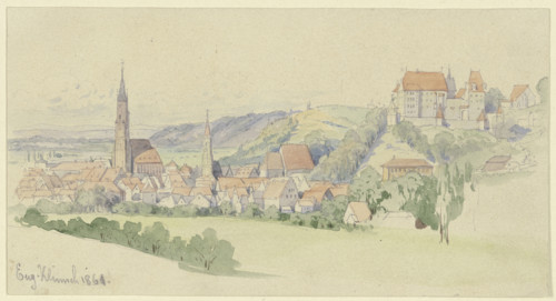 View of Landshut, 1861. Creator: Eugen Johann Georg Klimsch.