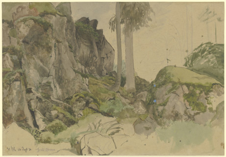 Rocks near St. Blasius, Black Forest, 1870. Creator: Hans Thoma.