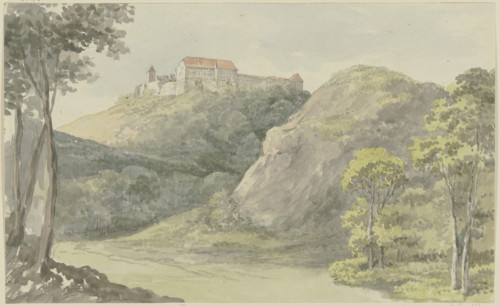 View of the Wartburg, c1790-1794. Creator: Georg Melchior Kraus.