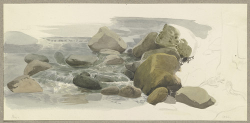 Rapids of the Ilse in the Harz Mountains, 1844. Creator: Carl Theodor Reiffenstein.