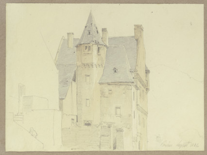 Electorate of Trier's administrative building in Karden, 1841. Creator: Carl Theodor Reiffenstein.