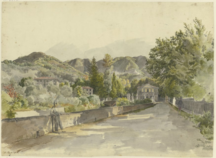 Ingresso a Marglia Colla Villa del Marchese Luchesimi, 1830. Creator: Johann Nepomuk Rauch.