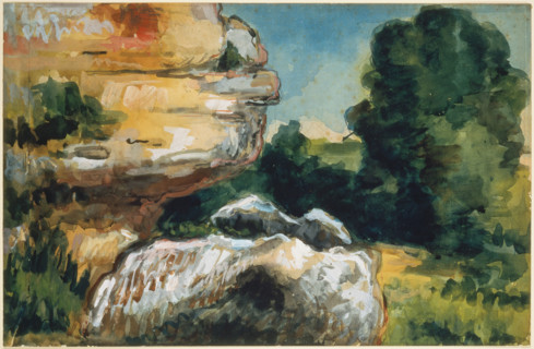 Rocks, c1867-1870. Creator: Paul Cezanne.