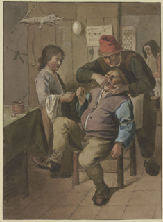 The village dentist, c1790-1834. Creator: Jean Pierre de Frey.