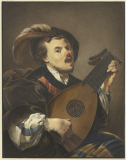 A lute player, c1800-1844. Creator: Johann Friedrich Morgenstern.
