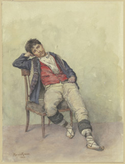 Seated Italian, 1896. Creator: Hermann Kruse.