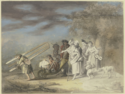 The moving artist, c1770-1790. Creator: Gottlieb Welte.