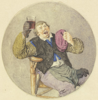 Wine drinker, 1689. Creator: Cornelis Dusart.