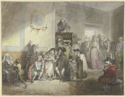 Venetian casino, 18th century. Creator: Johann Heinrich Ramberg.