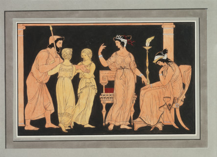 Thetis orders weapons for Achilles from Hephaestus, c1832. Creator: Philipp Veit.