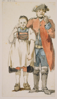 Soldier and girl, c1771-1772. Creator: Georg Melchior Kraus.