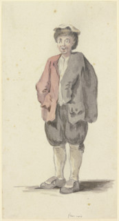 Standing Black Forest farm boy from the front, c1771-1772. Creator: Georg Melchior Kraus.