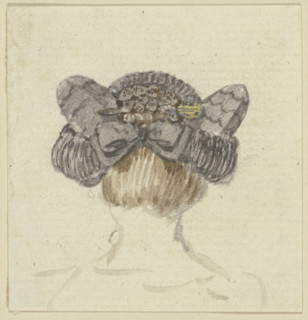 Head of a girl with a cap, seen from behind, c1771-1772. Creator: Georg Melchior Kraus.