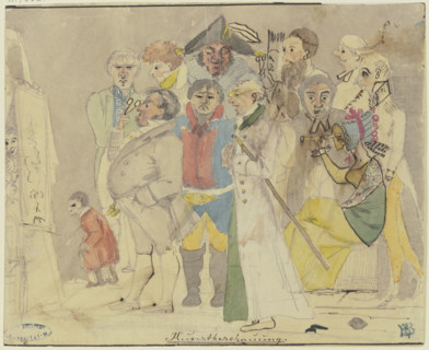 Art viewing, c1819-1820. Creator: Ludwig Emil Grimm.