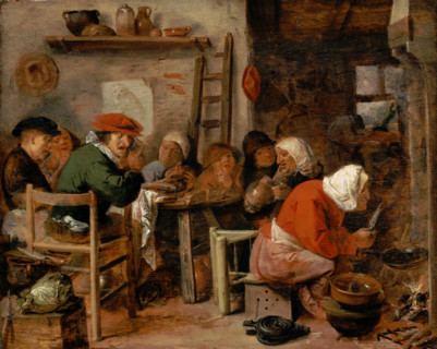 A Woman Making Pancakes, 1630. Creator: Adriaen Brouwer.