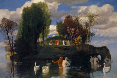The island of life, 1888. Creator: Arnold Bocklin.