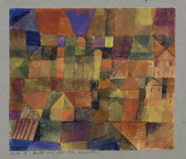 Town with the Three Domes, 1914. Creator: Paul Klee.