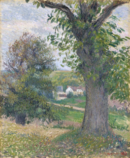 Chestnut trees in Osny, 1883. Creator: Camille Pissarro.