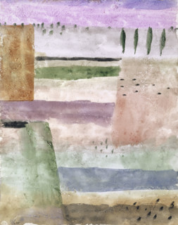 Landscape with Poplars, 1929. Creator: Paul Klee.