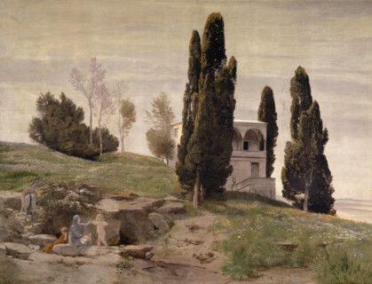 Rest on the Flight into Egypt, 1868. Creator: Arnold Bocklin.