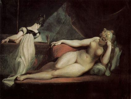 Laying Nude and piano player, 1799. Creator: Henry Fuseli.