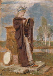 The Muse Thalia, 1893. Creator: Arnold Bocklin.