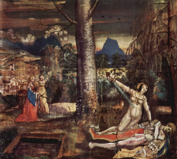 Pyramus and Thisbe, 1520. Creator: Nicolas Manuel Deutsch.
