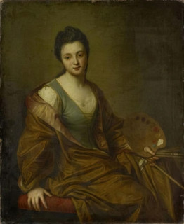 Portrait of Geneviève Blanchot as Allegory of Painting, 1704. Creator: Jean-Baptiste Santerre.