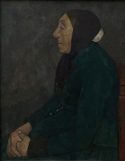 Sitting old Peasant woman, 1903. Creator: Paula Modersohn-Becker.
