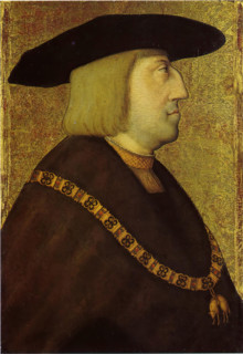 Portrait of Emperor Maximilian I, c1508. Creator: Bernhard Strigel.