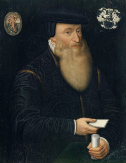 Portrait of Johannes Oporinus, 1580. Creator: Hans Bock the Elder.
